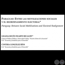 PARAGUAYA ENTRE LAS MOVILIZACIONES SOCIALES - LILIANA DUARTE